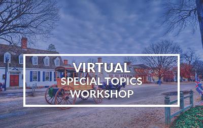 2022 Special Topics Workshop - Williamsburg - Streaming