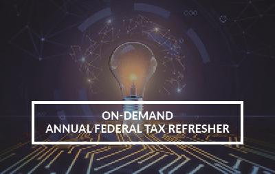 2022 Annual Federal Tax Refresher Course