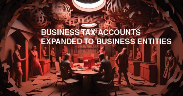 BUSINESS TAX ACCOUNTS EXPANDED TO BUSINESS ENTITIES: